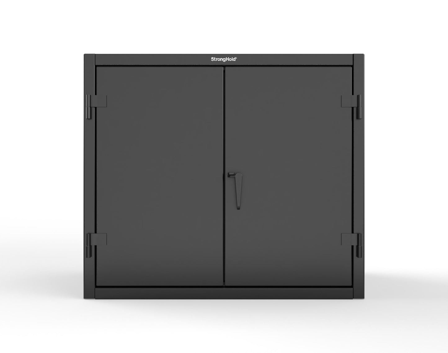 Extreme Duty 12 GA Counter-Height Cabinet with 2 Shelves - 48 In. W x 24 In. D x 42 In. H - 43.5-242-7024 - 43.5-242-9005