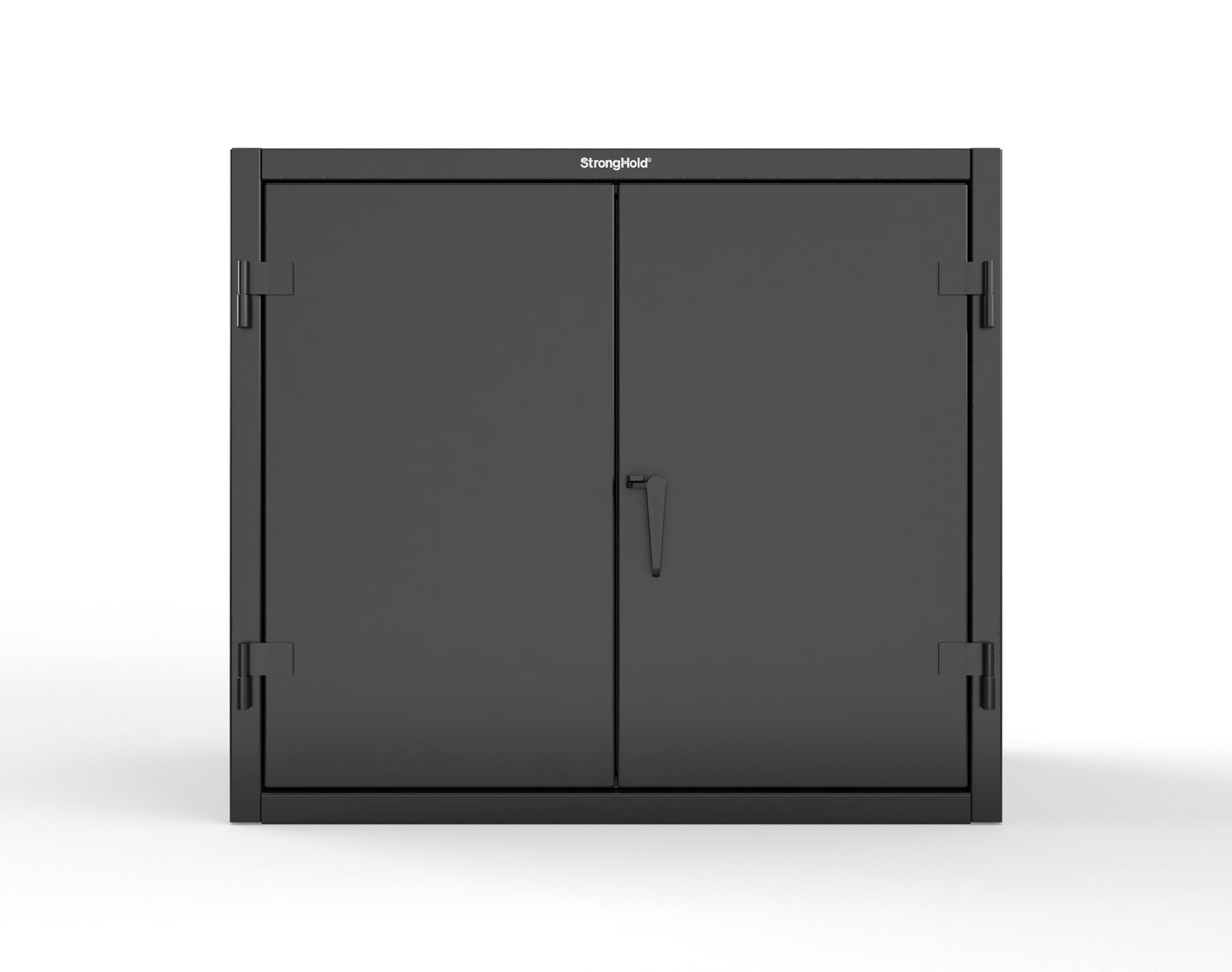 Extreme Duty 12 GA Counter-Height Cabinet with 2 Shelves - 48 In. W x 24 In. D x 42 In. H - 43.5-242-7024 - 43.5-242-9005
