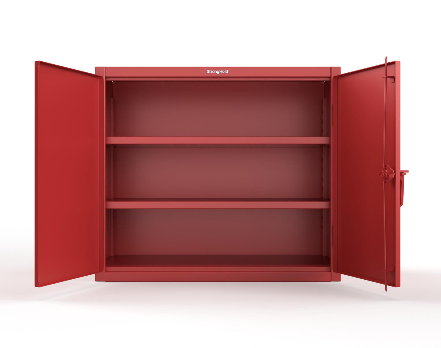 Extreme Duty 12 GA Counter-Height Cabinet with 2 Shelves - 48 In. W x 24 In. D x 42 In. H - 43.5-242-7024 - 43.5-242-3001