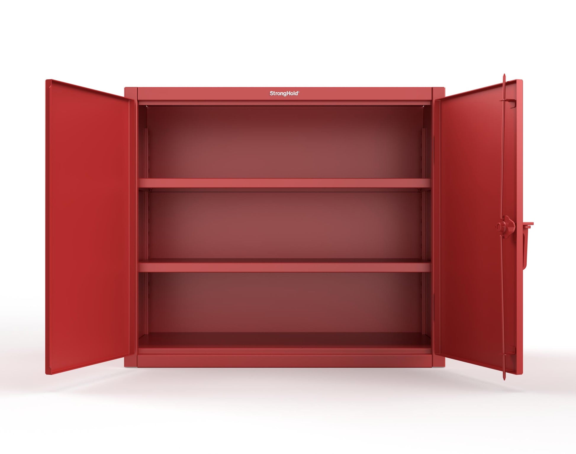 Extreme Duty 12 GA Counter-Height Cabinet with 2 Shelves - 48 In. W x 24 In. D x 42 In. H - 43.5-242-7024 - 43.5-242-3001