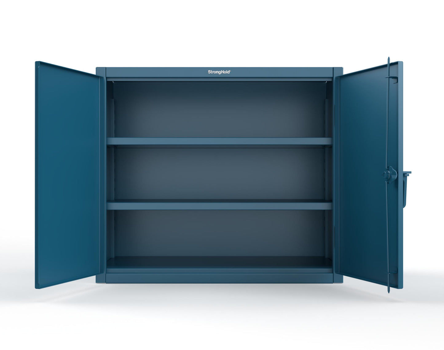 Extreme Duty 12 GA Counter-Height Cabinet with 2 Shelves - 48 In. W x 24 In. D x 42 In. H - 43.5-242-7024 - 43.5-242-5001