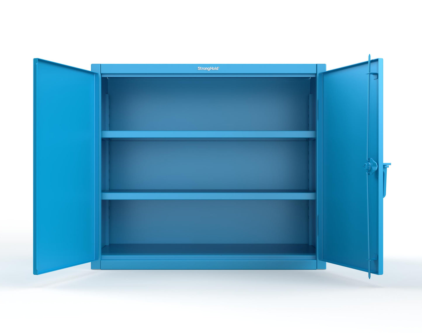 Extreme Duty 12 GA Counter-Height Cabinet with 2 Shelves - 48 In. W x 24 In. D x 42 In. H - 43.5-242-7024 - 43.5-242-5012