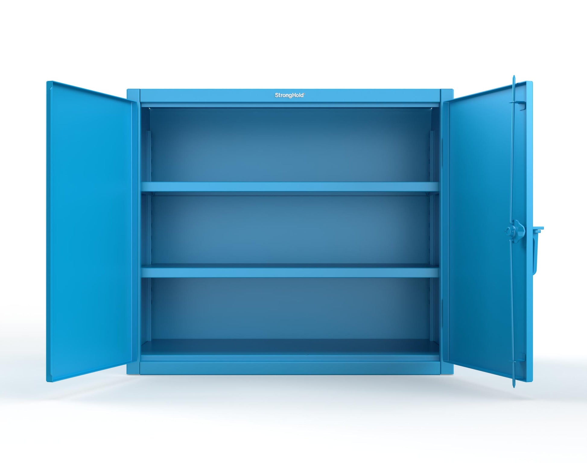 Extreme Duty 12 GA Counter-Height Cabinet with 2 Shelves - 48 In. W x 24 In. D x 42 In. H - 43.5-242-7024 - 43.5-242-5012