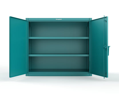 Extreme Duty 12 GA Counter-Height Cabinet with 2 Shelves - 48 In. W x 24 In. D x 42 In. H - 43.5-242-7024 - 43.5-242-5021