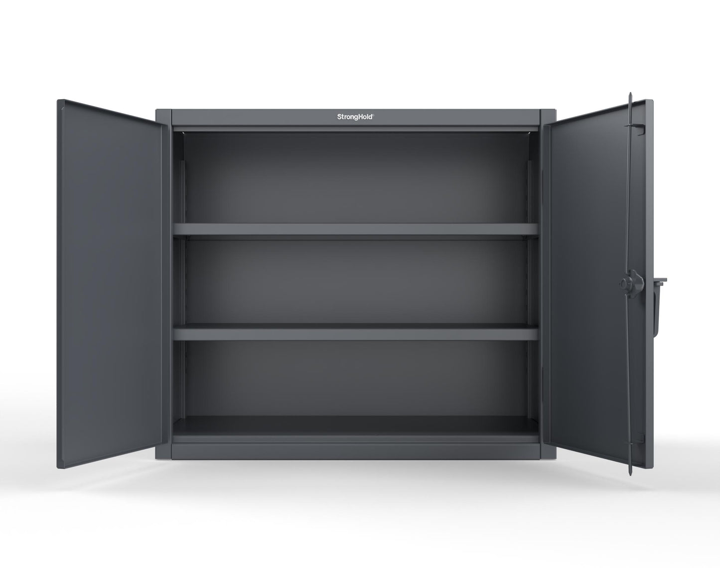 Extreme Duty 12 GA Counter-Height Cabinet with 2 Shelves - 48 In. W x 24 In. D x 42 In. H - 43.5-242-7024 - 43.5-242-7024
