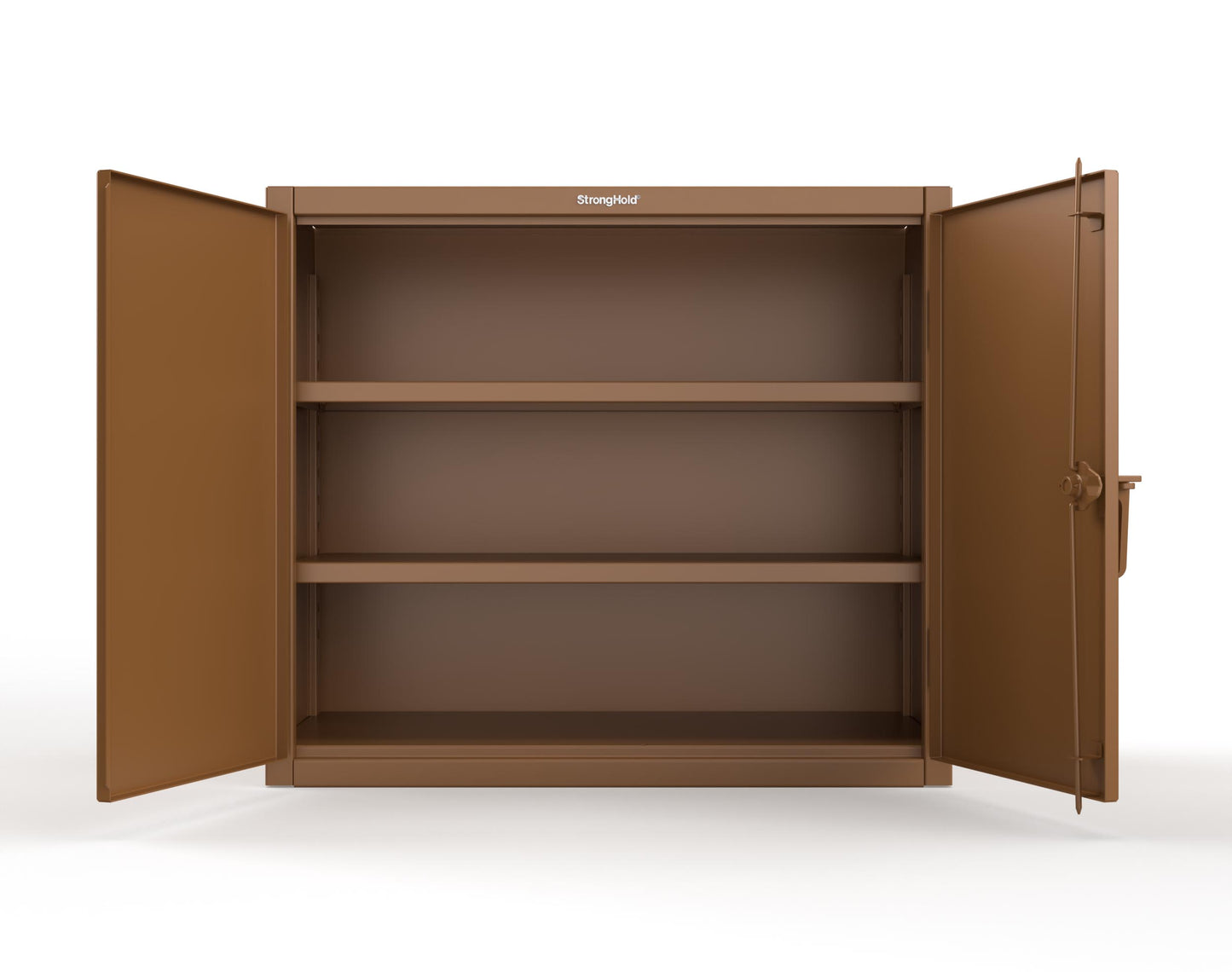 Extreme Duty 12 GA Counter-Height Cabinet with 2 Shelves - 48 In. W x 24 In. D x 42 In. H - 43.5-242-7024 - 43.5-242-8008