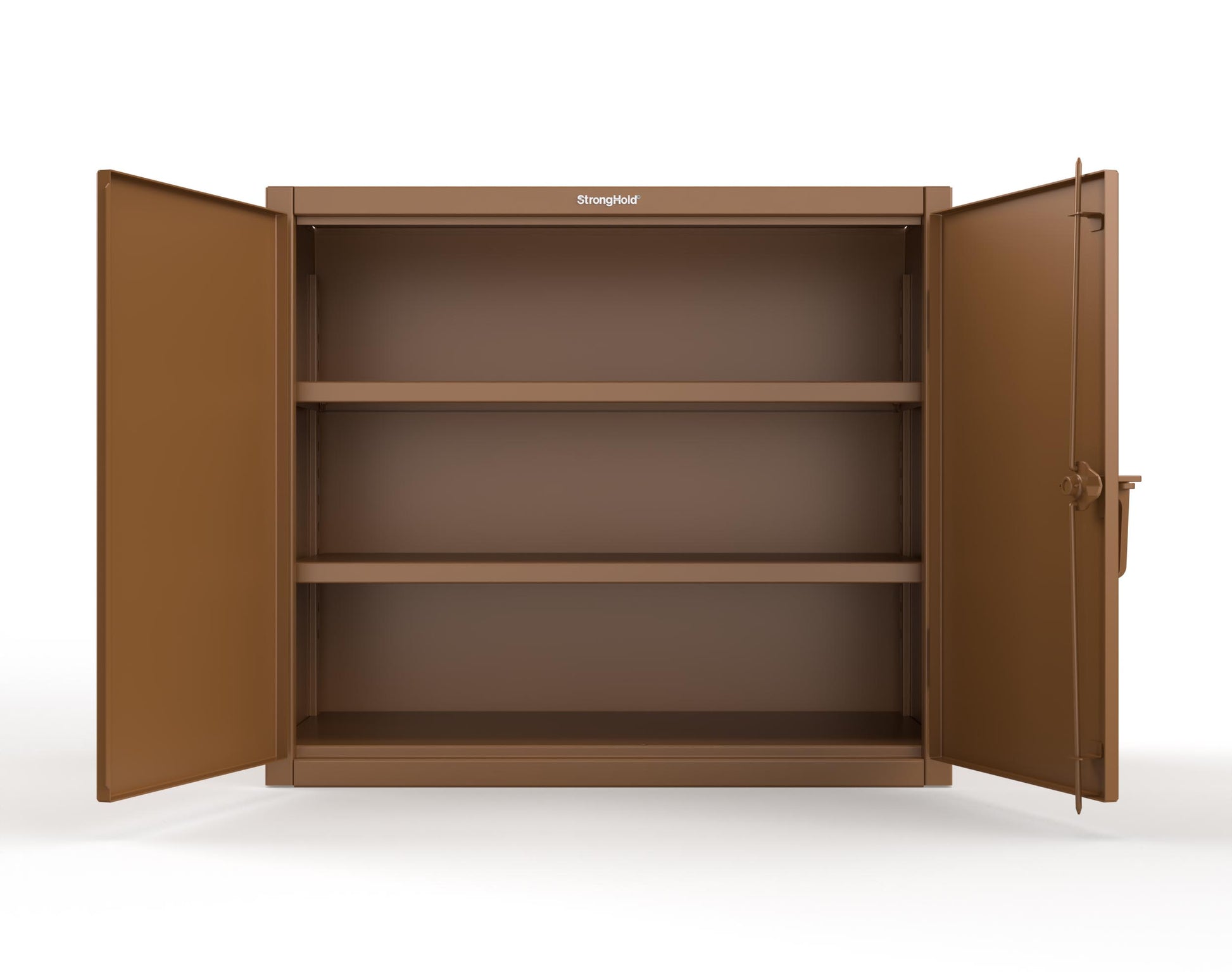 Extreme Duty 12 GA Counter-Height Cabinet with 2 Shelves - 48 In. W x 24 In. D x 42 In. H - 43.5-242-7024 - 43.5-242-8008
