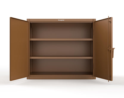 Extreme Duty 12 GA Counter-Height Cabinet with 2 Shelves - 48 In. W x 24 In. D x 42 In. H - 43.5-242-7024 - 43.5-242-8008