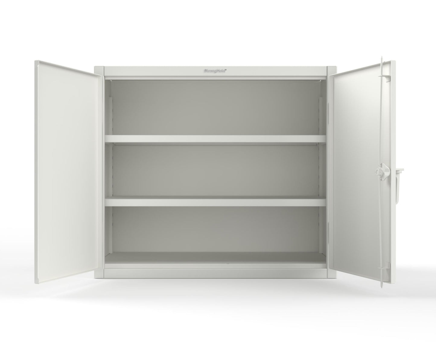 Extreme Duty 12 GA Counter-Height Cabinet with 2 Shelves - 48 In. W x 24 In. D x 42 In. H - 43.5-242-7024 - 43.5-242-9003