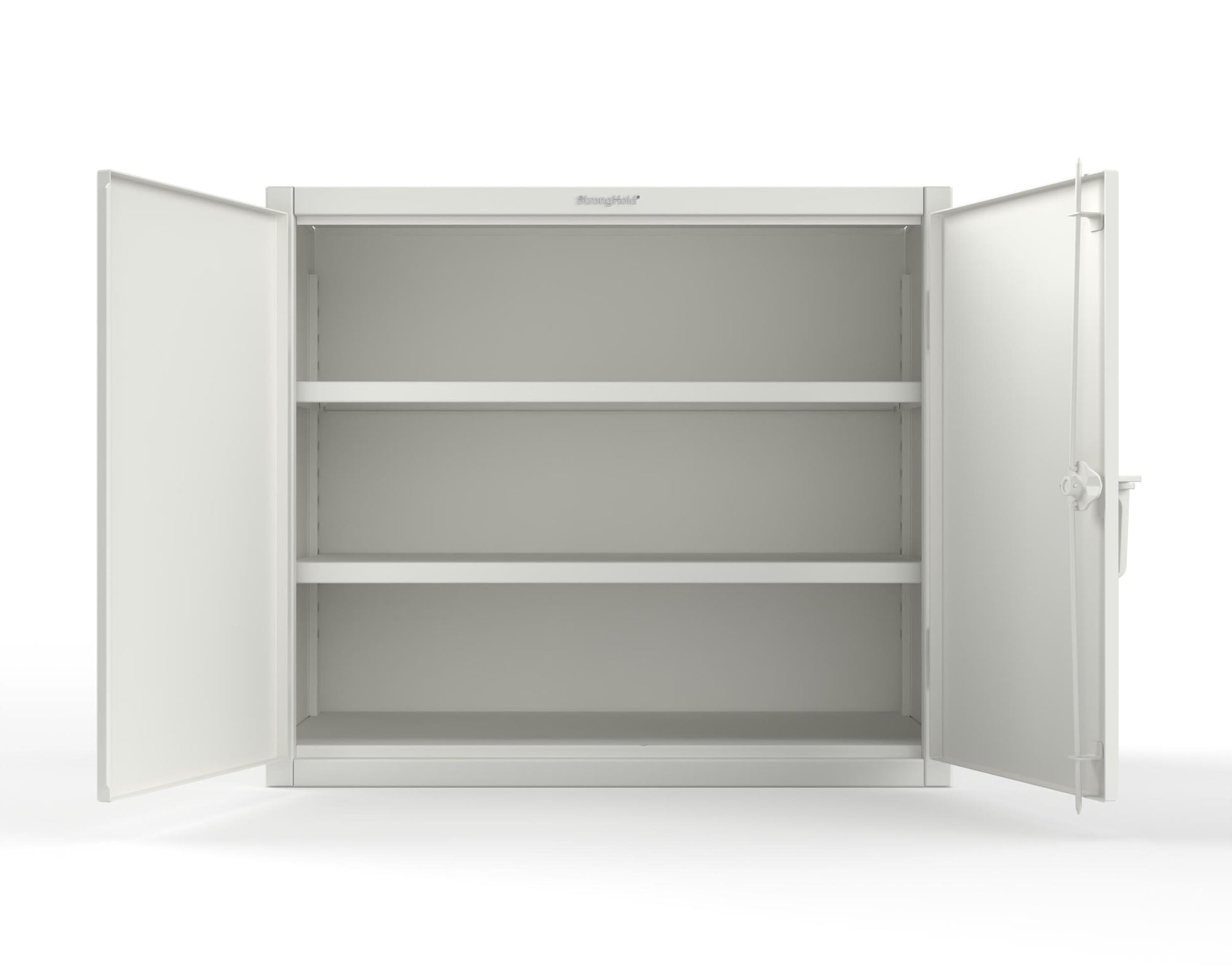 Extreme Duty 12 GA Counter-Height Cabinet with 2 Shelves - 48 In. W x 24 In. D x 42 In. H - 43.5-242-7024 - 43.5-242-9003