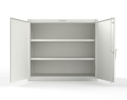 Extreme Duty 12 GA Counter-Height Cabinet with 2 Shelves - 48 In. W x 24 In. D x 42 In. H - 43.5-242-7024 - 43.5-242-9003