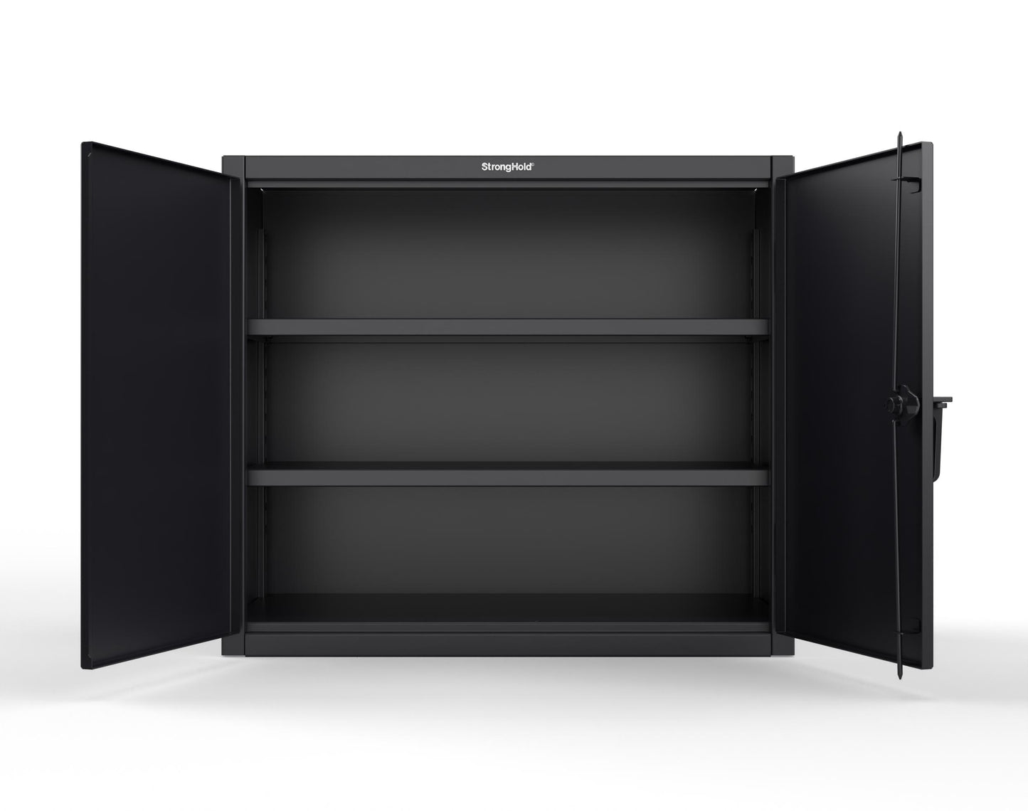 Extreme Duty 12 GA Counter-Height Cabinet with 2 Shelves - 48 In. W x 24 In. D x 42 In. H - 43.5-242-7024 - 43.5-242-9005
