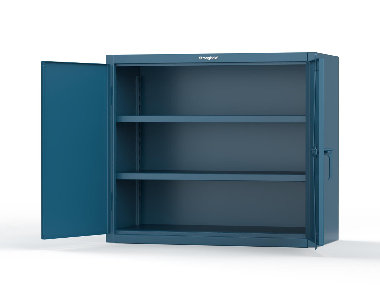 Extreme Duty 12 GA Counter-Height Cabinet with 2 Shelves - 48 In. W x 24 In. D x 42 In. H - 43.5-242-7024 - 43.5-242-5001