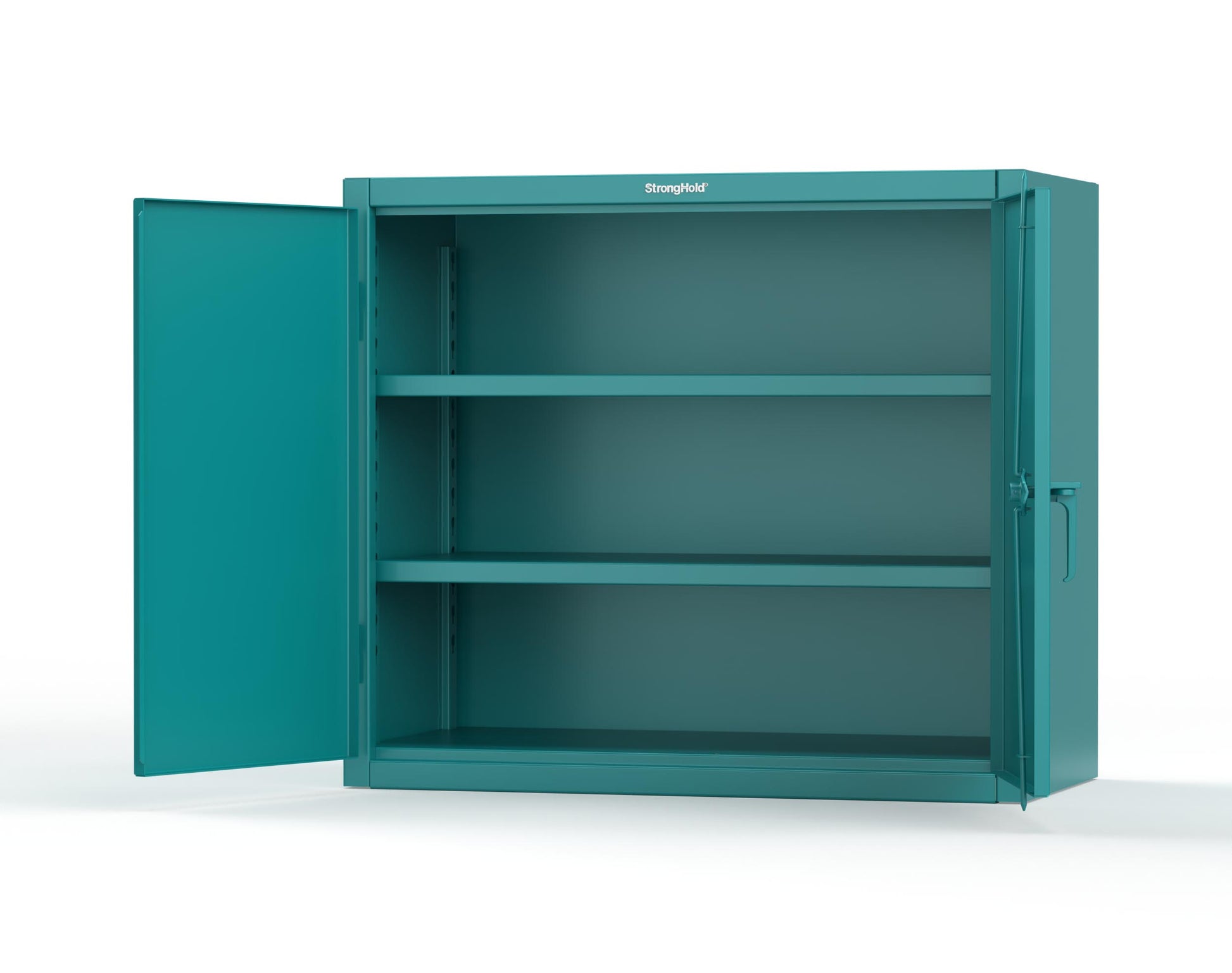 Extreme Duty 12 GA Counter-Height Cabinet with 2 Shelves - 48 In. W x 24 In. D x 42 In. H - 43.5-242-7024 - 43.5-242-5021