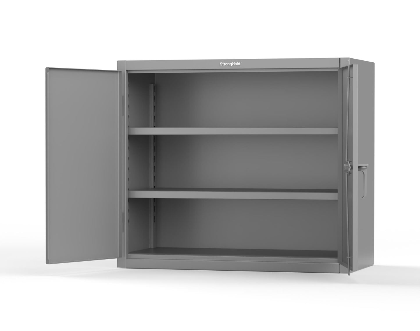 Extreme Duty 12 GA Counter-Height Cabinet with 2 Shelves - 48 In. W x 24 In. D x 42 In. H - 43.5-242-7024 - 43.5-242-7037