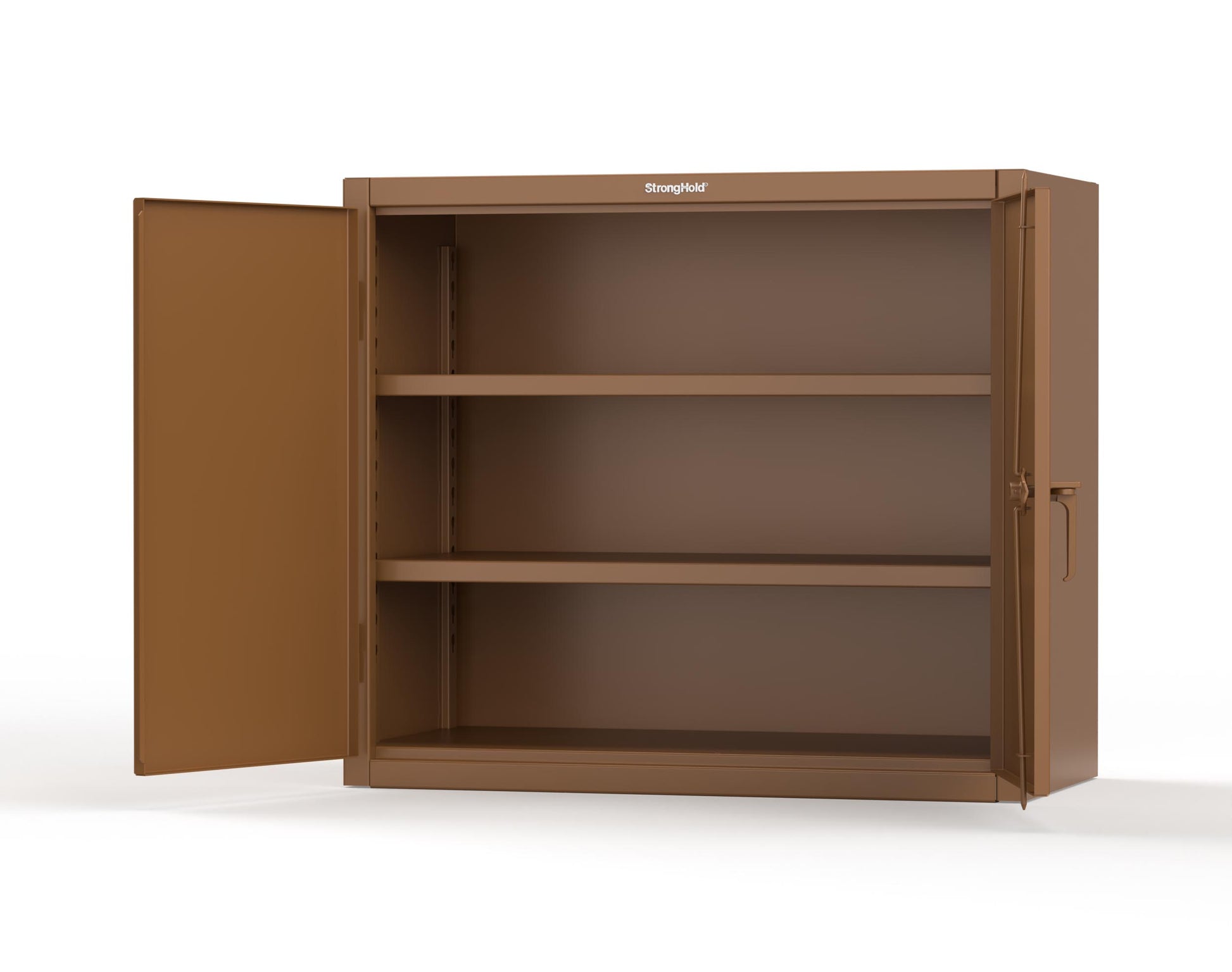 Extreme Duty 12 GA Counter-Height Cabinet with 2 Shelves - 48 In. W x 24 In. D x 42 In. H - 43.5-242-7024 - 43.5-242-8008