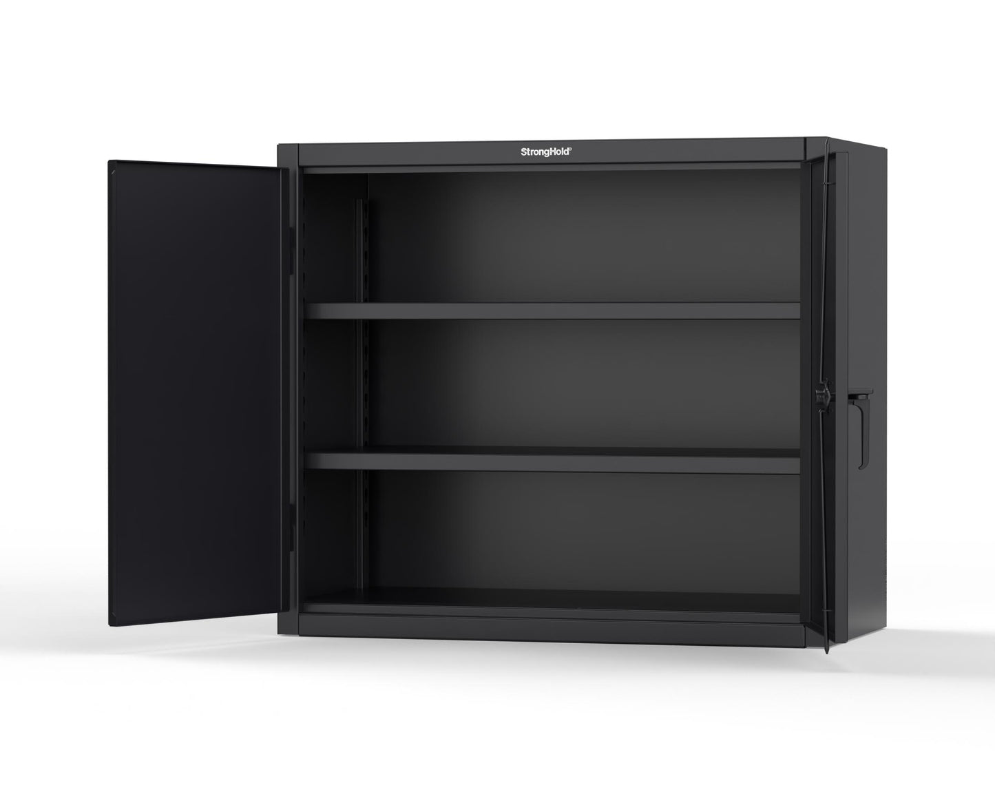 Extreme Duty 12 GA Counter-Height Cabinet with 2 Shelves - 48 In. W x 24 In. D x 42 In. H - 43.5-242-7024 - 43.5-242-9005