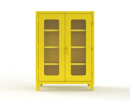Extreme Duty 12 GA Clearview Cabinet with 3 Shelves - 48 In. W x 24 In. D x 66 In. H - 45-LD-243-1021