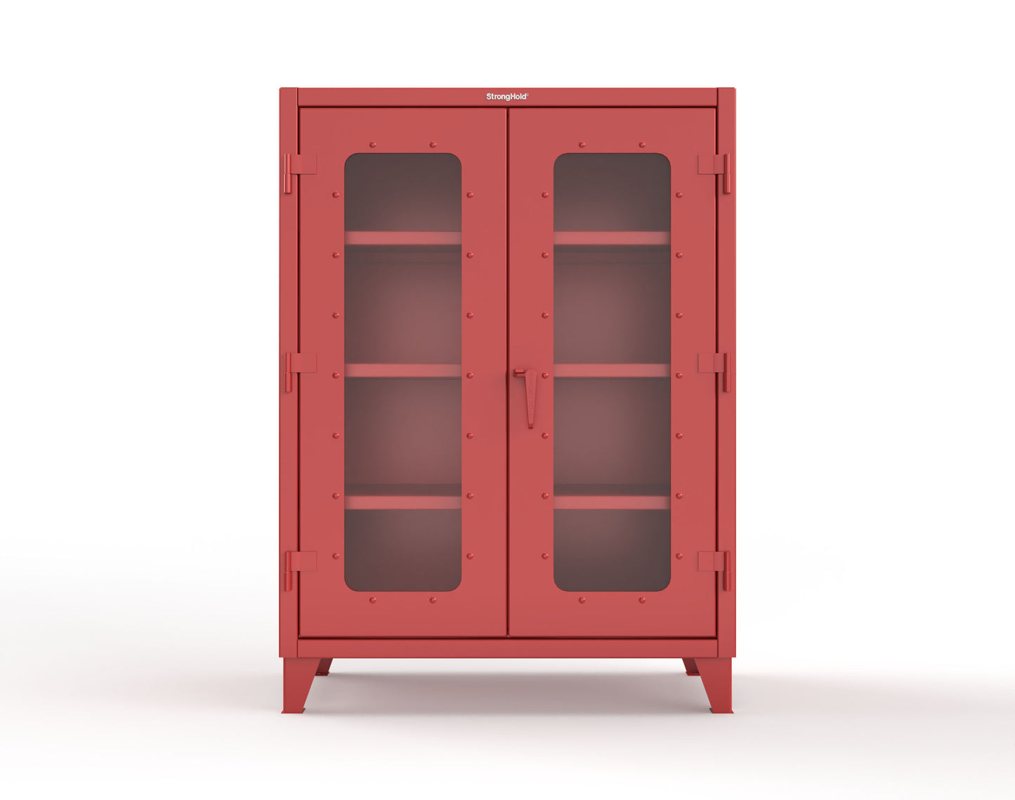 Extreme Duty 12 GA Clearview Cabinet with 3 Shelves - 48 In. W x 24 In. D x 66 In. H - 45-LD-243-3001
