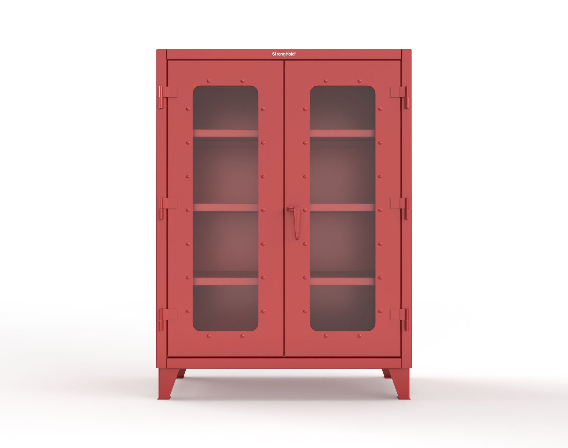 Extreme Duty 12 GA Clearview Cabinet with 3 Shelves - 48 In. W x 24 In. D x 66 In. H - 45-LD-243-3001