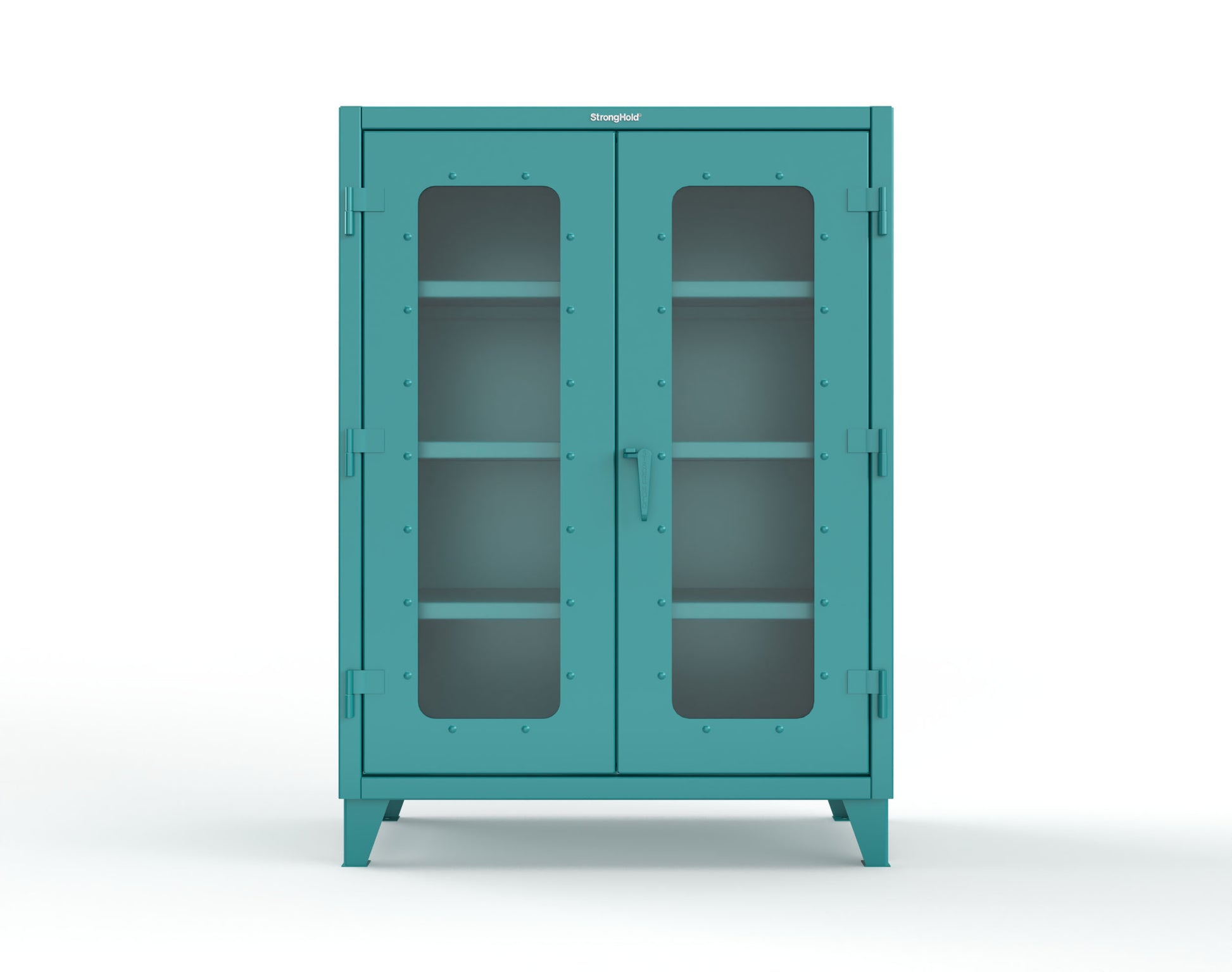 Extreme Duty 12 GA Clearview Cabinet with 3 Shelves - 48 In. W x 24 In. D x 66 In. H - 45-LD-243-5021