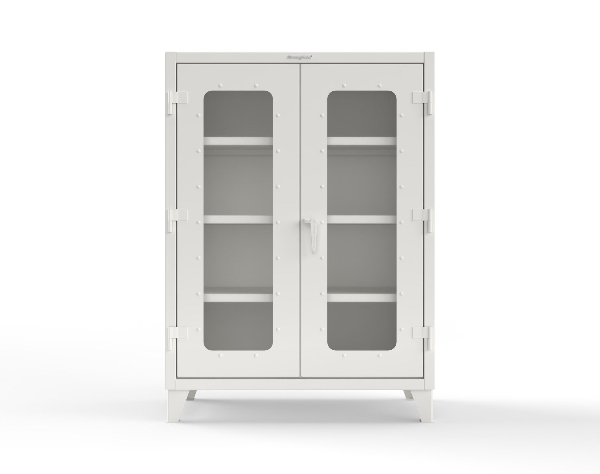 Extreme Duty 12 GA Clearview Cabinet with 3 Shelves - 48 In. W x 24 In. D x 66 In. H - 45-LD-243-9003