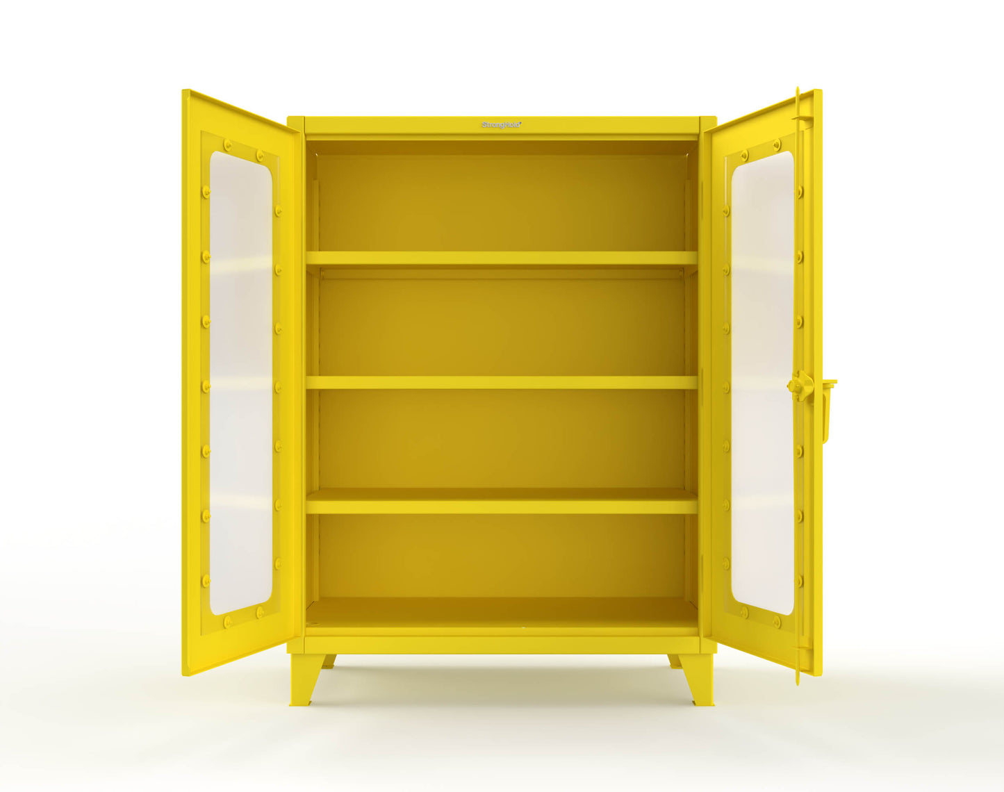 Extreme Duty 12 GA Clearview Cabinet with 3 Shelves - 48 In. W x 24 In. D x 66 In. H - 45-LD-243-1021