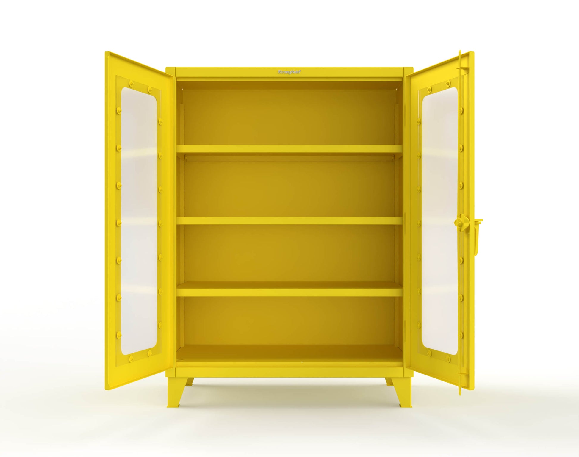 Extreme Duty 12 GA Clearview Cabinet with 3 Shelves - 48 In. W x 24 In. D x 66 In. H - 45-LD-243-1021