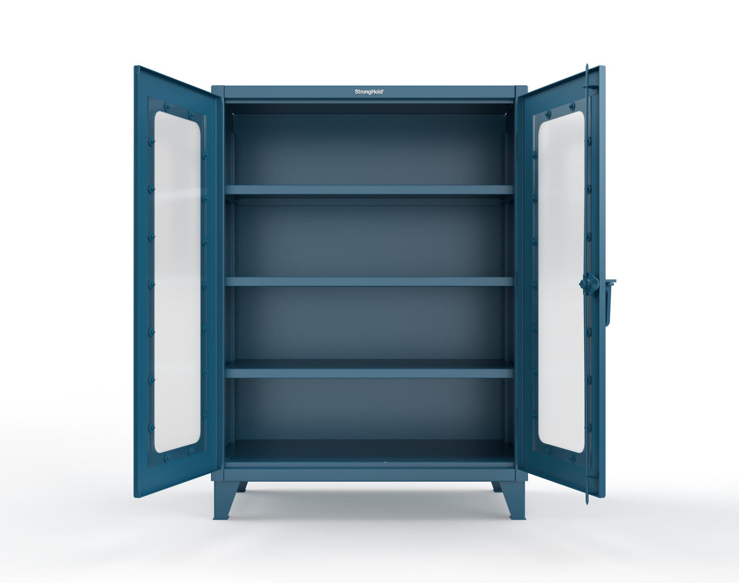 Extreme Duty 12 GA Clearview Cabinet with 3 Shelves - 48 In. W x 24 In. D x 66 In. H - 45-LD-243-5001