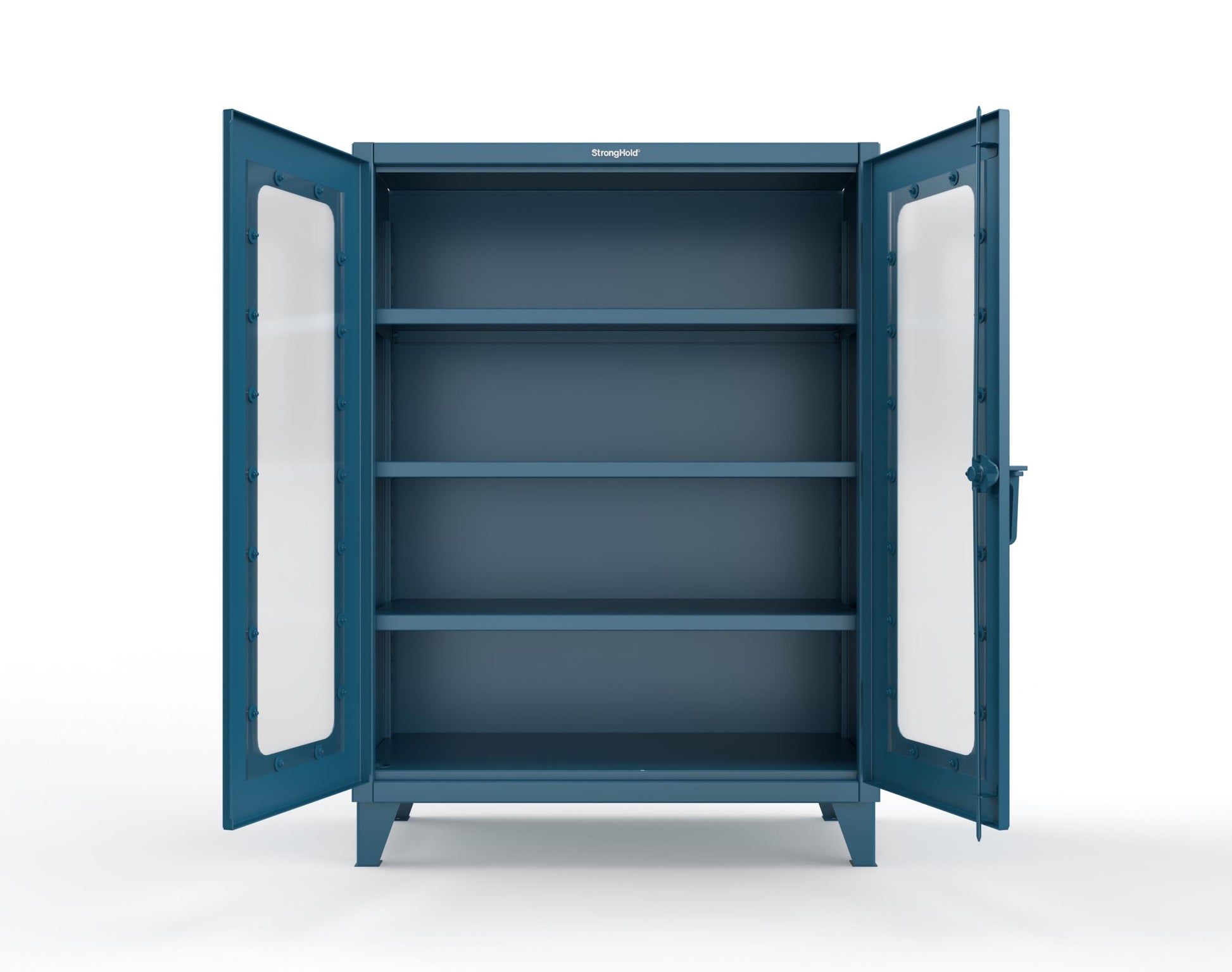 Extreme Duty 12 GA Clearview Cabinet with 3 Shelves - 48 In. W x 24 In. D x 66 In. H - 45-LD-243-5001