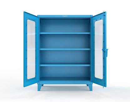 Extreme Duty 12 GA Clearview Cabinet with 3 Shelves - 48 In. W x 24 In. D x 66 In. H - 45-LD-243-5012