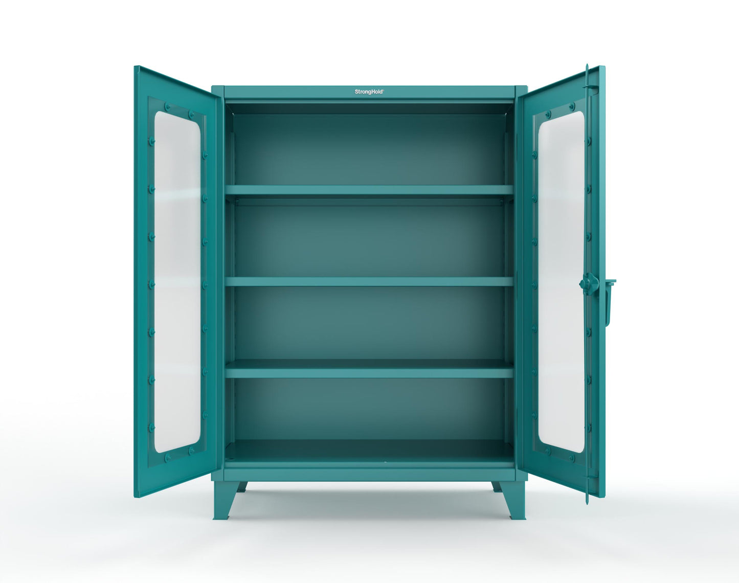 Extreme Duty 12 GA Clearview Cabinet with 3 Shelves - 48 In. W x 24 In. D x 66 In. H - 45-LD-243-5021