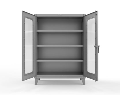 Extreme Duty 12 GA Clearview Cabinet with 3 Shelves - 48 In. W x 24 In. D x 66 In. H - 45-LD-243-7037