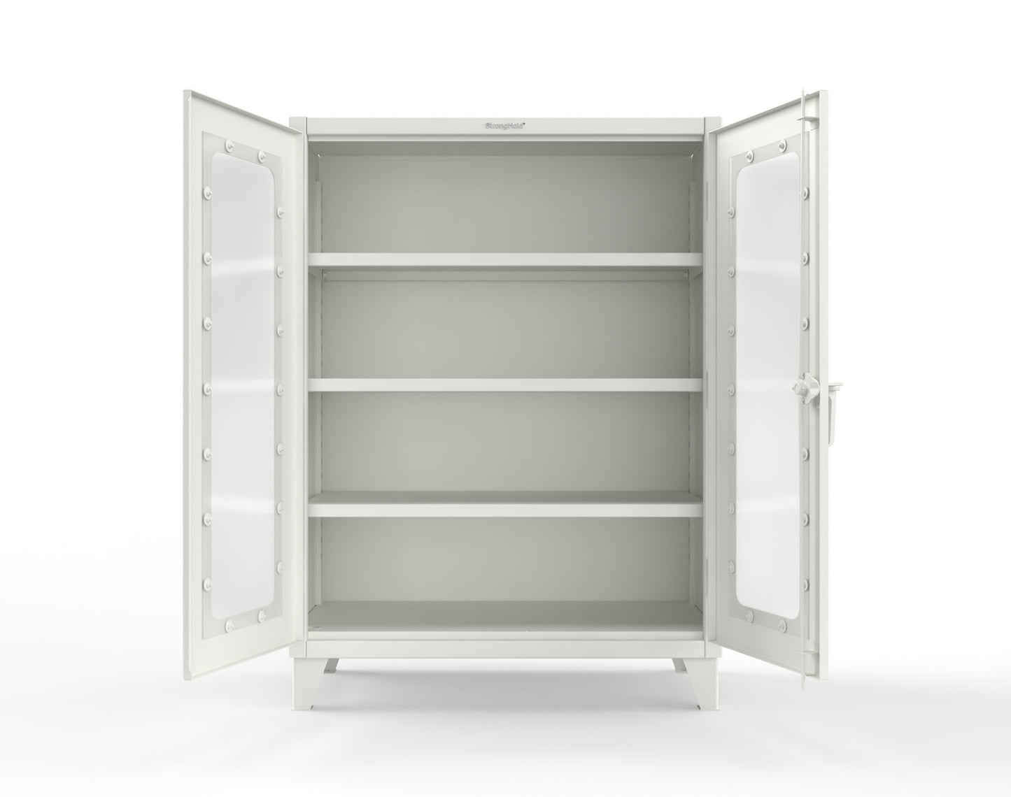Extreme Duty 12 GA Clearview Cabinet with 3 Shelves - 48 In. W x 24 In. D x 66 In. H - 45-LD-243-9003