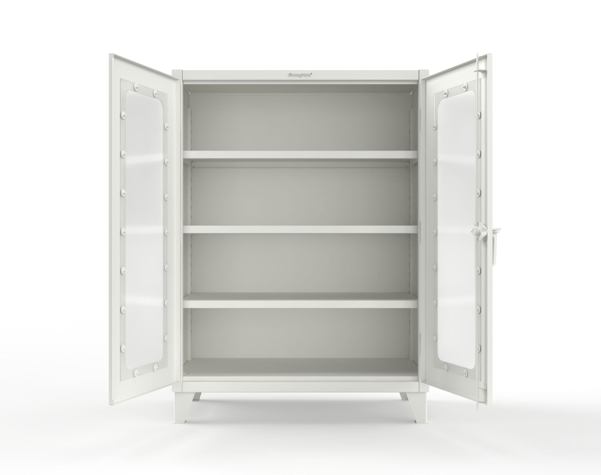 Extreme Duty 12 GA Clearview Cabinet with 3 Shelves - 48 In. W x 24 In. D x 66 In. H - 45-LD-243-9003