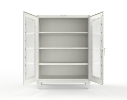 Extreme Duty 12 GA Clearview Cabinet with 3 Shelves - 48 In. W x 24 In. D x 66 In. H - 45-LD-243-9003