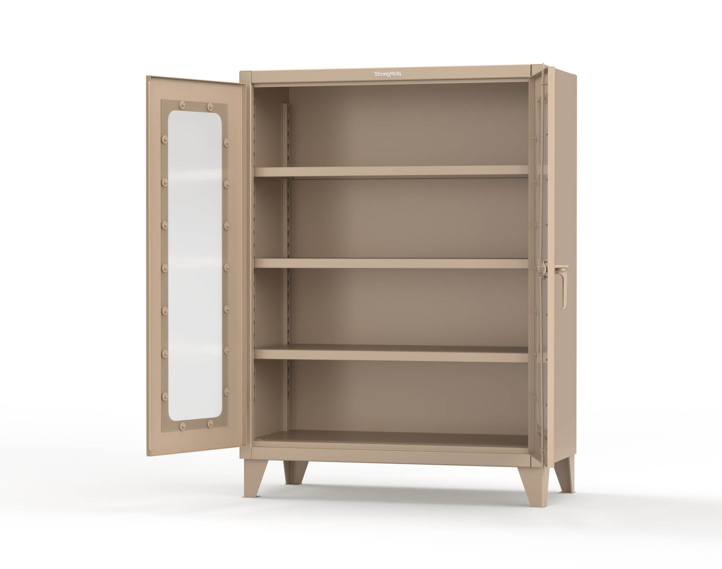 Extreme Duty 12 GA Clearview Cabinet with 3 Shelves - 48 In. W x 24 In. D x 66 In. H - 45-LD-243-1019