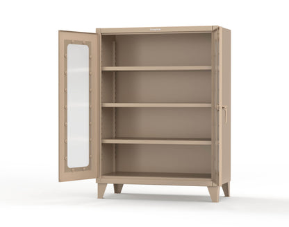 Extreme Duty 12 GA Clearview Cabinet with 3 Shelves - 48 In. W x 24 In. D x 66 In. H - 45-LD-243-1019