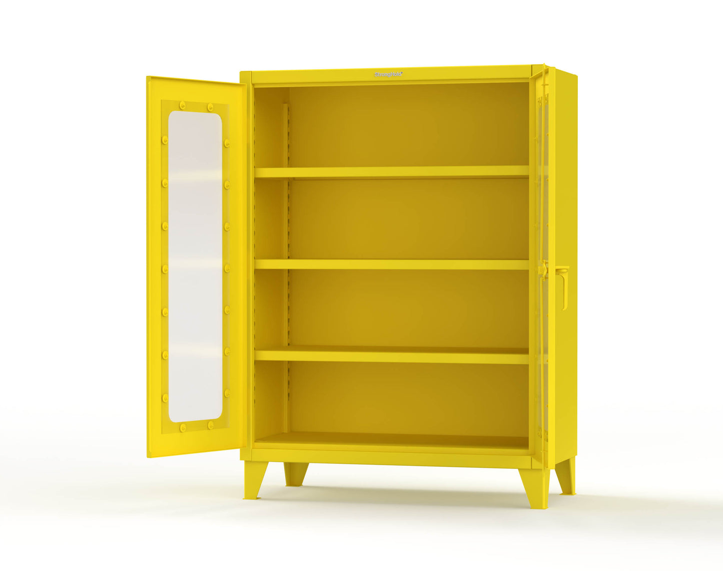Extreme Duty 12 GA Clearview Cabinet with 3 Shelves - 48 In. W x 24 In. D x 66 In. H - 45-LD-243-1021