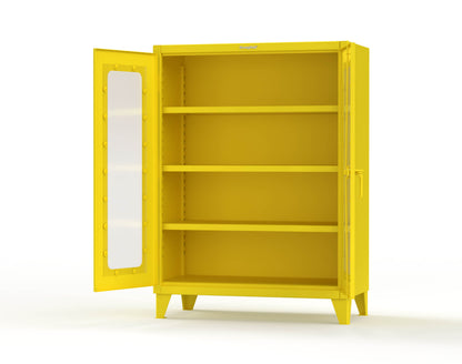 Extreme Duty 12 GA Clearview Cabinet with 3 Shelves - 48 In. W x 24 In. D x 66 In. H - 45-LD-243-1021