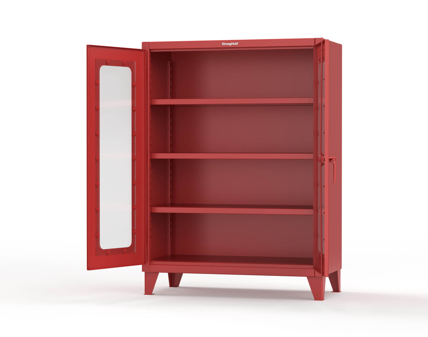 Extreme Duty 12 GA Clearview Cabinet with 3 Shelves - 48 In. W x 24 In. D x 66 In. H - 45-LD-243-3001