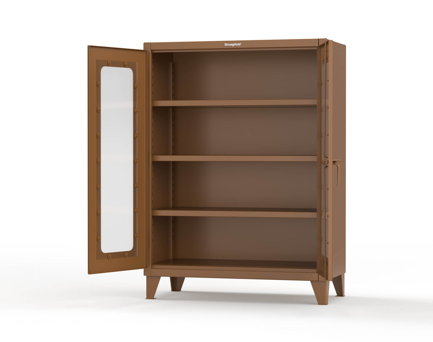 Extreme Duty 12 GA Clearview Cabinet with 3 Shelves - 48 In. W x 24 In. D x 66 In. H - 45-LD-243-8008
