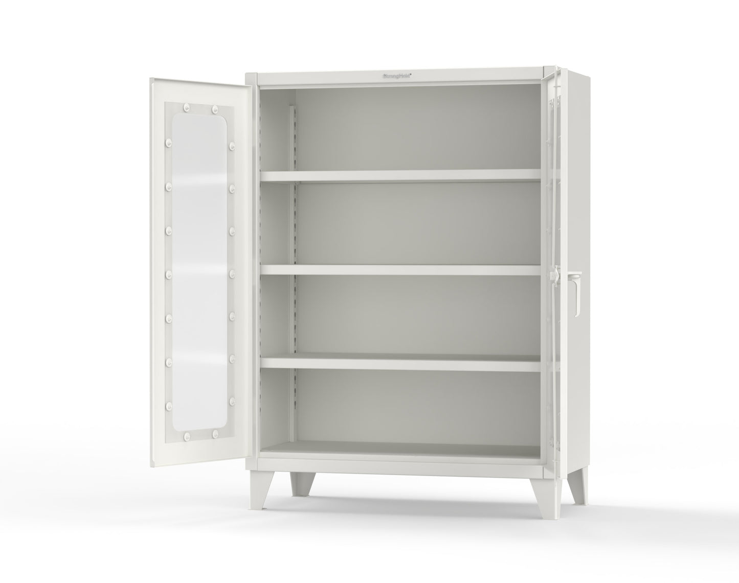 Extreme Duty 12 GA Clearview Cabinet with 3 Shelves - 48 In. W x 24 In. D x 66 In. H - 45-LD-243-9003
