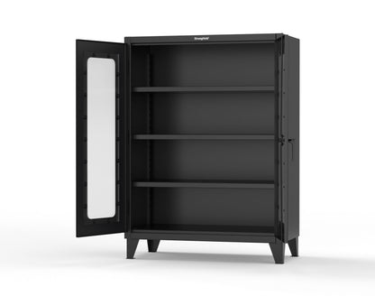 Extreme Duty 12 GA Clearview Cabinet with 3 Shelves - 48 In. W x 24 In. D x 66 In. H - 45-LD-243-9005