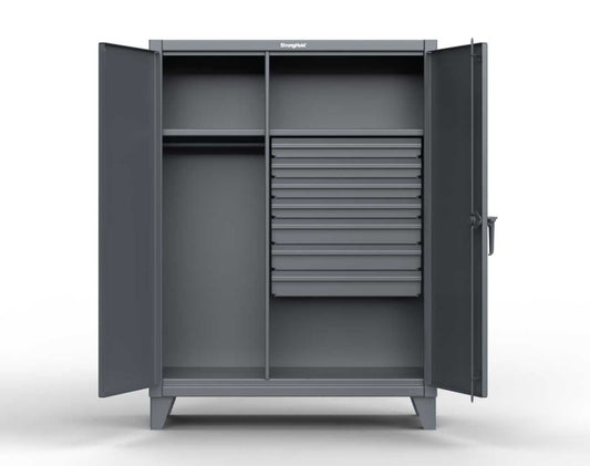 Extreme Duty 12 GA Uniform Cabinet with 7 Drawers, 3 Shelves - 36 In. W x 24 In. D x 78 In. H