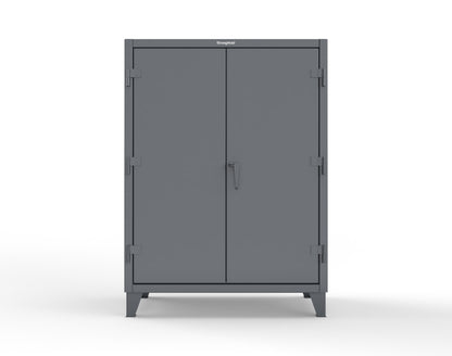 Extreme Duty 12 GA Uniform Cabinet with Hanger Rod, 1 Shelf - 48 In. W x 24 In. D x 66 In. H - 45-WR-241-7024