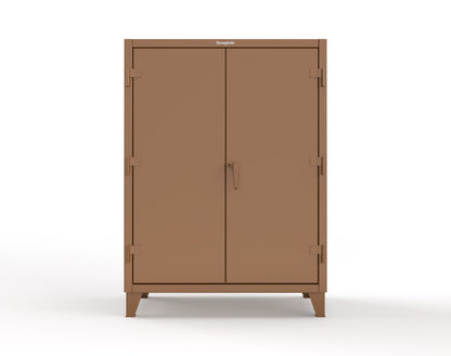 Extreme Duty 12 GA Uniform Cabinet with Hanger Rod, 1 Shelf - 48 In. W x 24 In. D x 66 In. H - 45-WR-241-8008