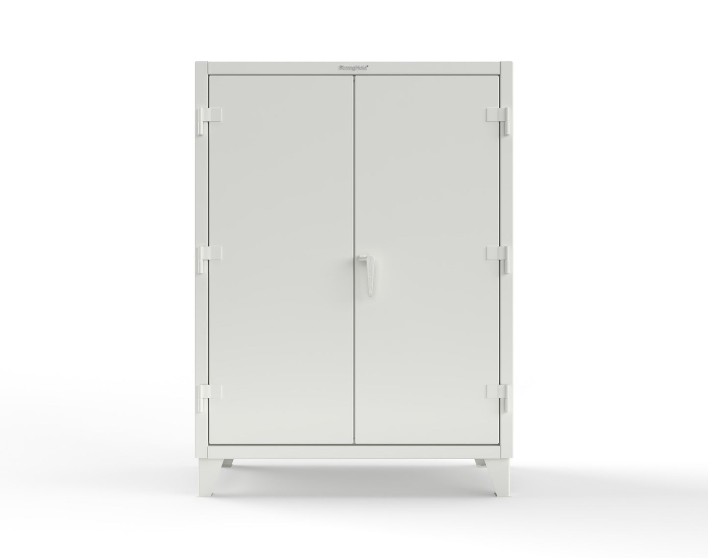 Extreme Duty 12 GA Uniform Cabinet with Hanger Rod, 1 Shelf - 48 In. W x 24 In. D x 66 In. H - 45-WR-241-9003