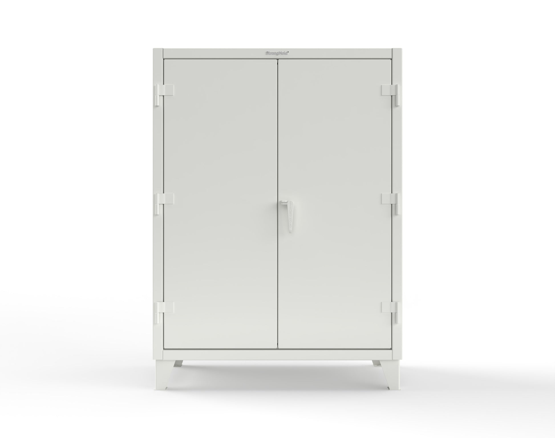 Extreme Duty 12 GA Uniform Cabinet with Hanger Rod, 1 Shelf - 48 In. W x 24 In. D x 66 In. H - 45-WR-241-9003