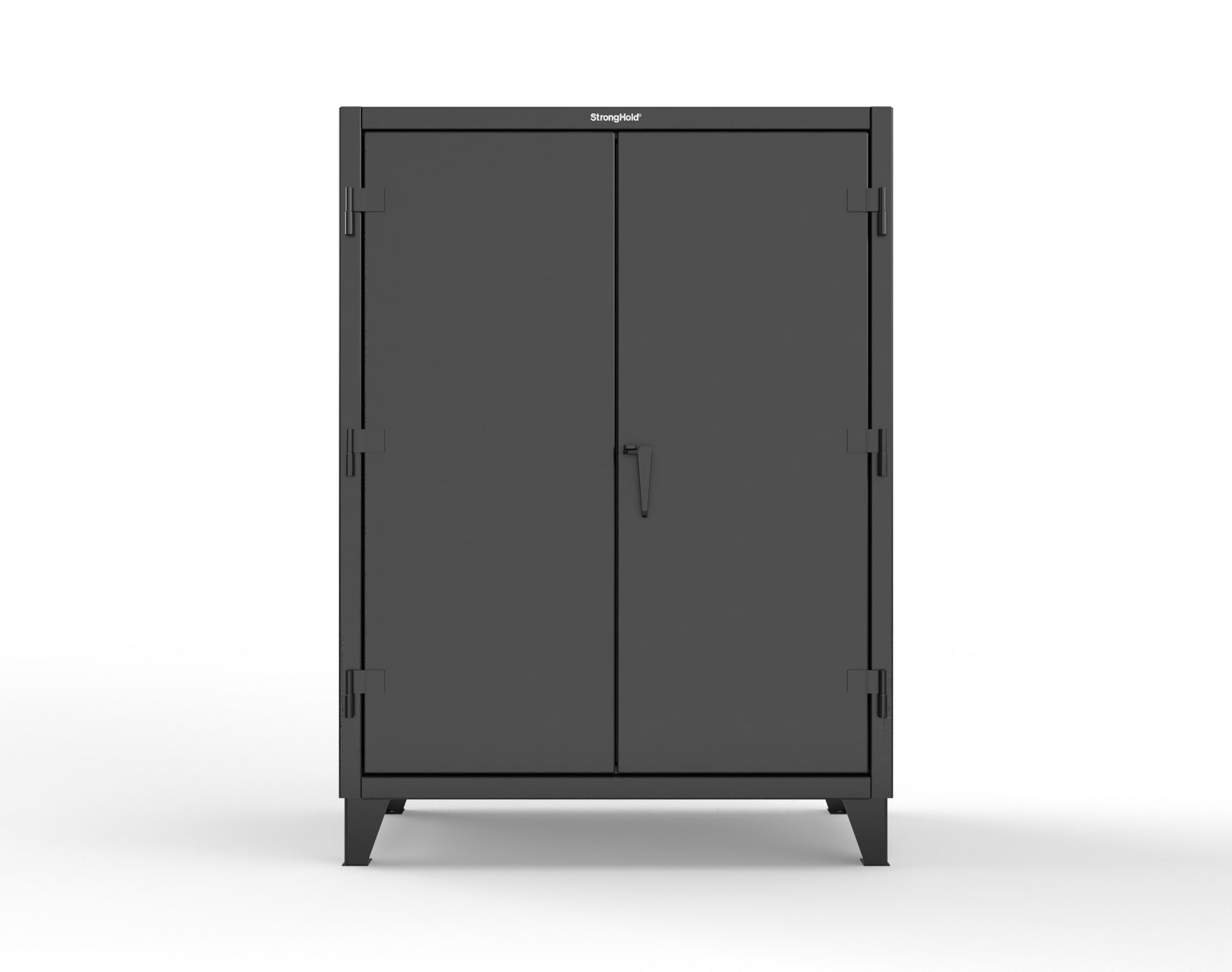 Extreme Duty 12 GA Uniform Cabinet with Hanger Rod, 1 Shelf - 48 In. W x 24 In. D x 66 In. H - 45-WR-241-9005